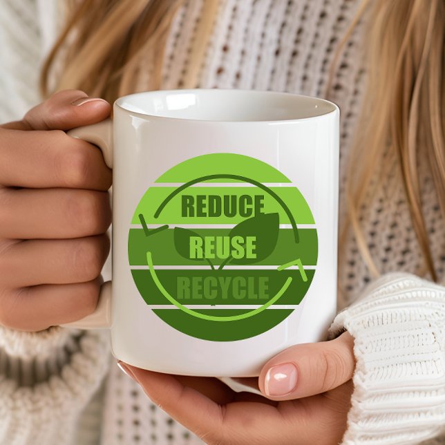 Mug Réduire la réutilisation du recyclage (Créateur téléchargé)