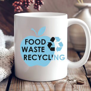 Mug Réduire le recyclage des déchets alimentaires écol