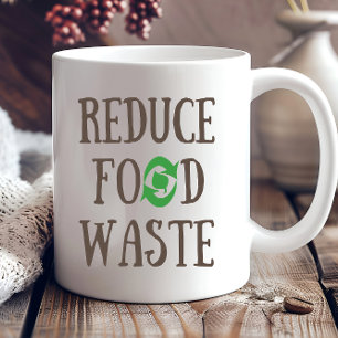 Mug Réduire le recyclage des déchets alimentaires écol
