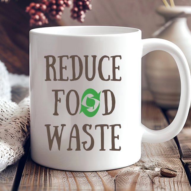 Mug Réduire le recyclage des déchets alimentaires écol (Créateur téléchargé)