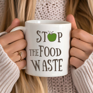 Mug Réduire le recyclage des déchets alimentaires écol