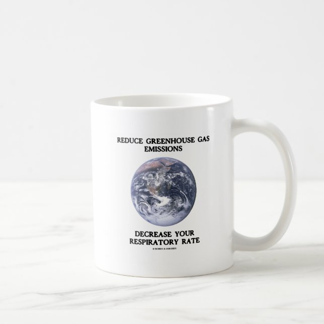 Mug Réduire les émissions de gaz à effet de serre (Hum (Droite)