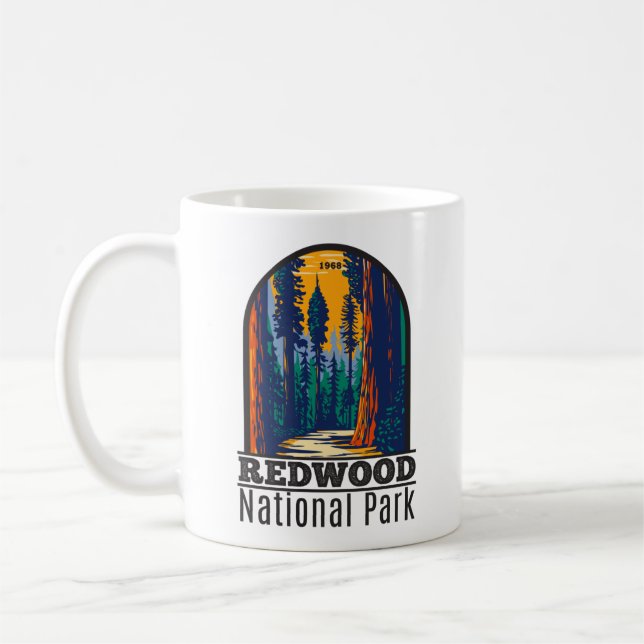 Mug Redwood National Park Californie Vintage (Gauche)