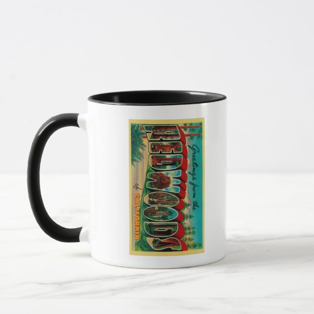 Mug Redwoods, Californie - Scènes de grandes lettres (Gauche)