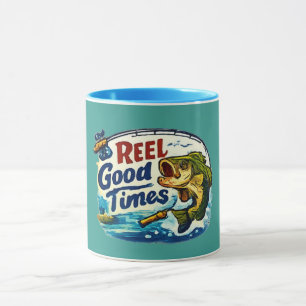 Mug Reel Good Time Fishing Cadeau drôle pour pêcheur