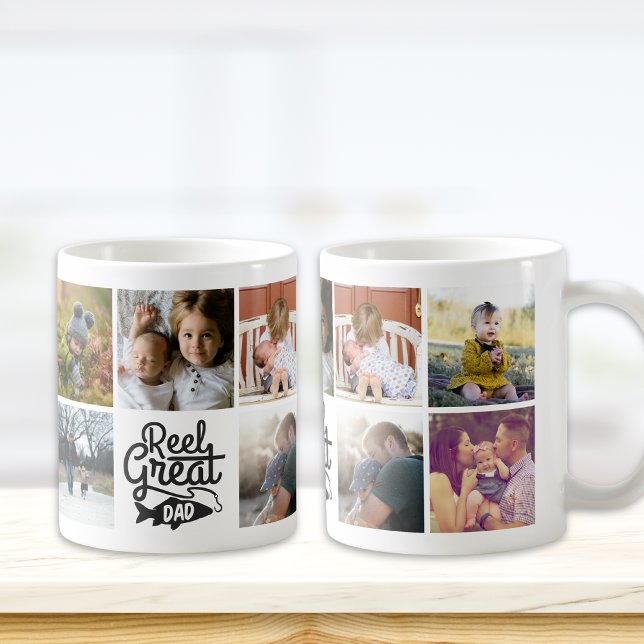 Mug Reel Great Papa Pêcher Musique personnalisée (Créateur téléchargé)