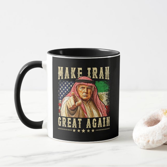 Mug Refaire grande l'Iran iranien (Avec donut)