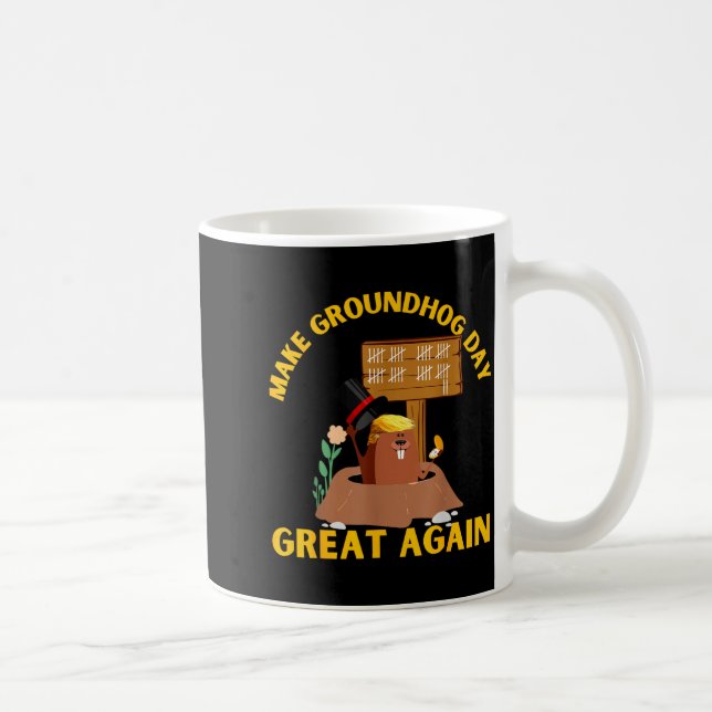 Mug Refaire la Journée de la Marmotte Grande Encore Dr (Droite)