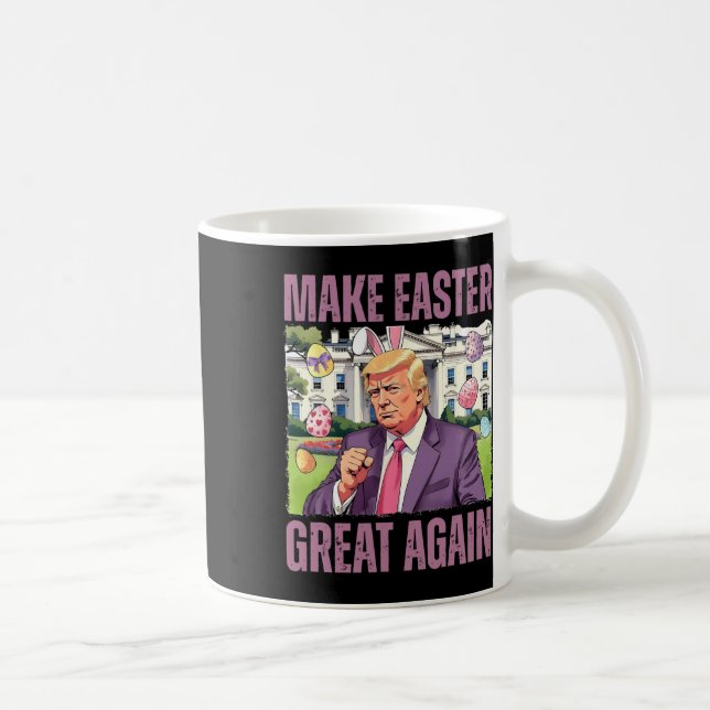 Mug Refaire Pâques Grande Encore Drôle de Lapin Trump  (Droite)