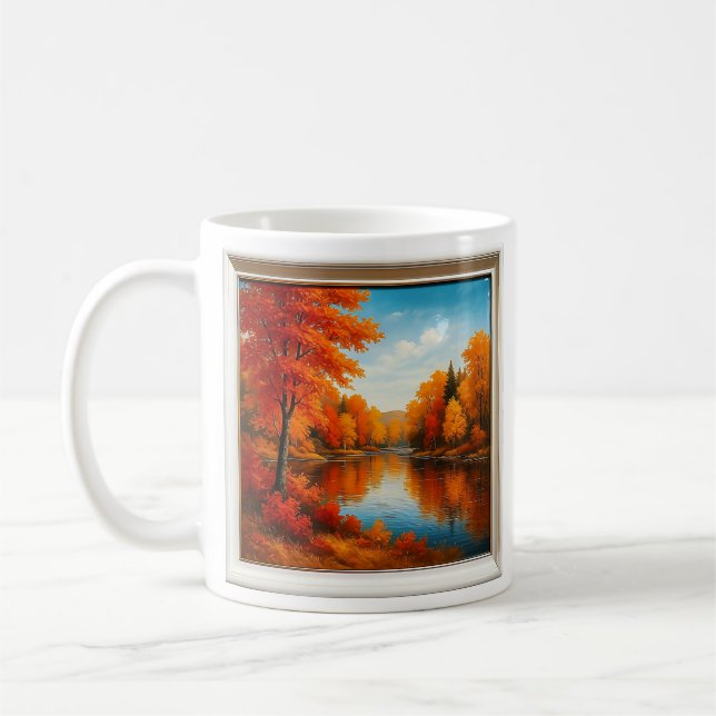 Mug Reflets de la forêt automnale  (Gauche)