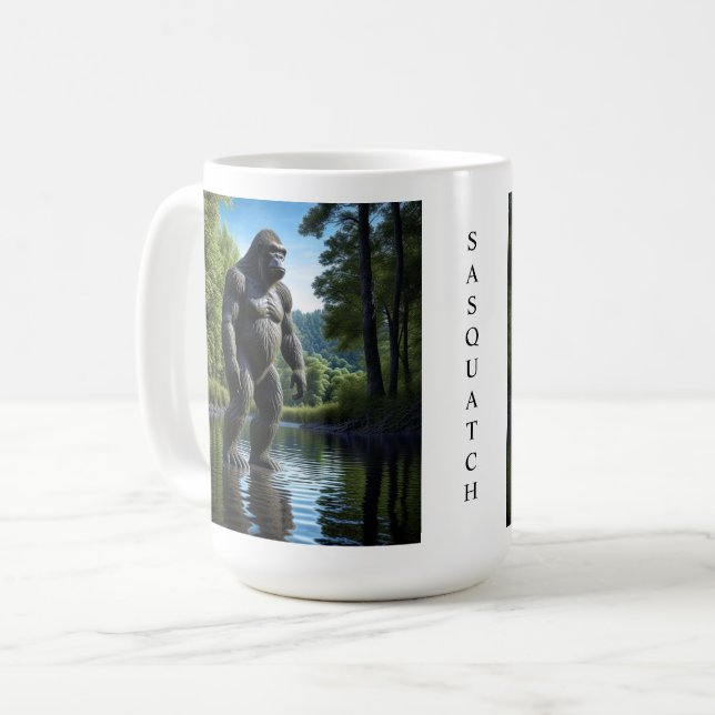 Mug Réflexion du pied musculaire dans l'eau (Devant gauche)