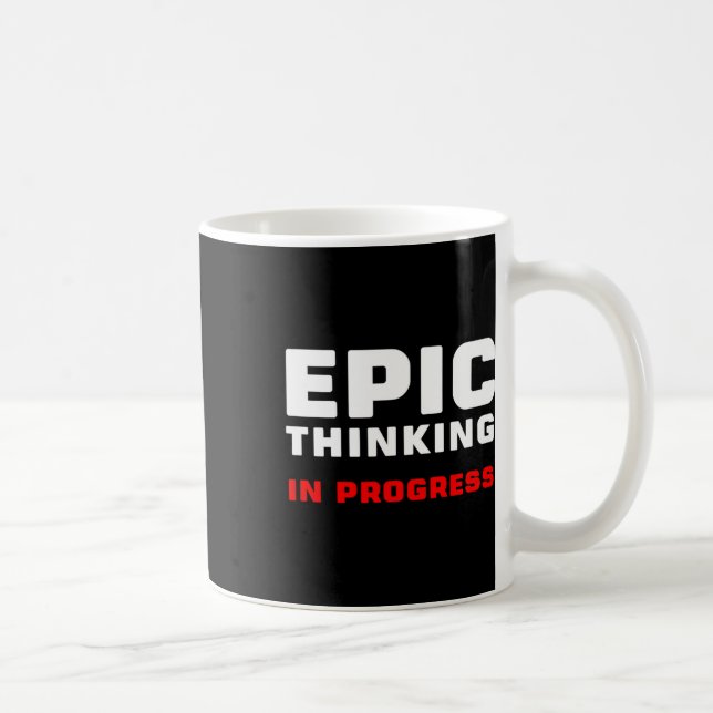 Mug Réflexion Épique En Cours Grandes Idées Introverti (Droite)
