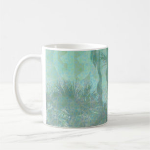 Mug Réflexion vintage de l'eau des palmiers
