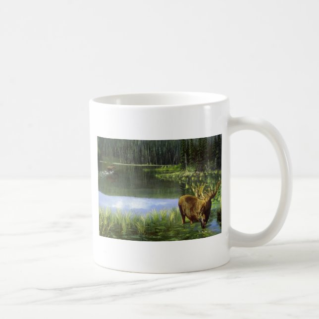 Mug Réflexions d'été, orignaux (Droite)