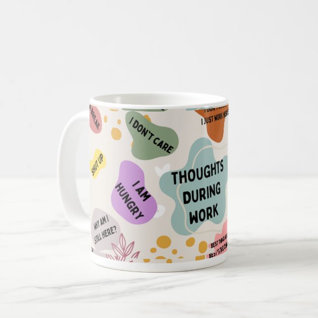 Mug Réflexions pendant le travail (Devant gauche)