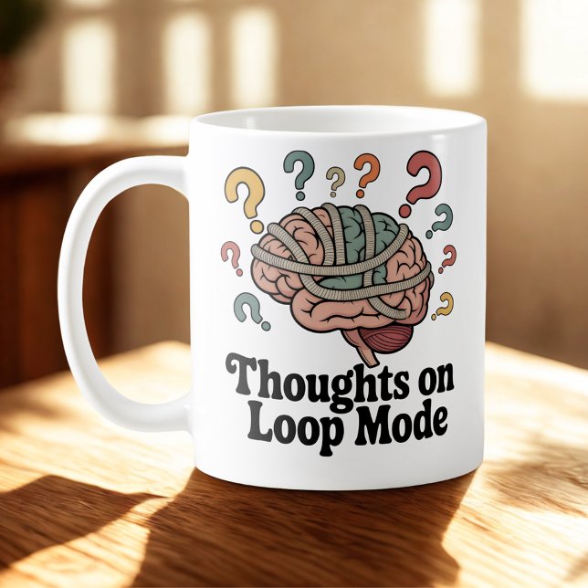 Mug Réflexions sur le mode Boucle | Humour de spirale  (Créateur téléchargé)