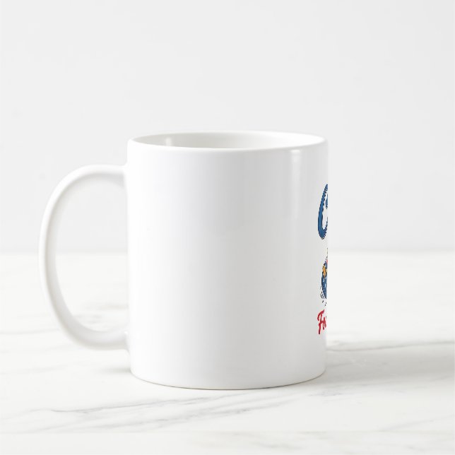 Mug Refroidir le quatrième design de T-shirt de canard (Gauche)