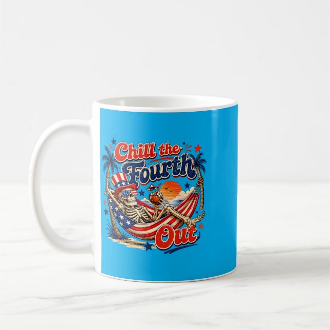 Mug Refroidir le quatrième extérieur squelette de plag (Gauche)