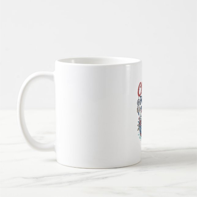 Mug Refroidir le quatrième T-shirt vectoriel de canard (Gauche)