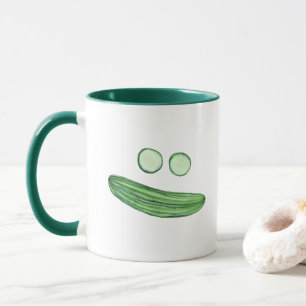 Mug Refroidissez comme visage drôle de concombre