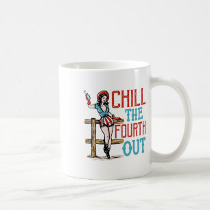 Mug Refroidissez le quatrième 4 juillet patriotique in