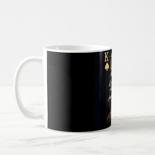 Mug Regal Gold King of Spades Coffee Mug. (Gauche)