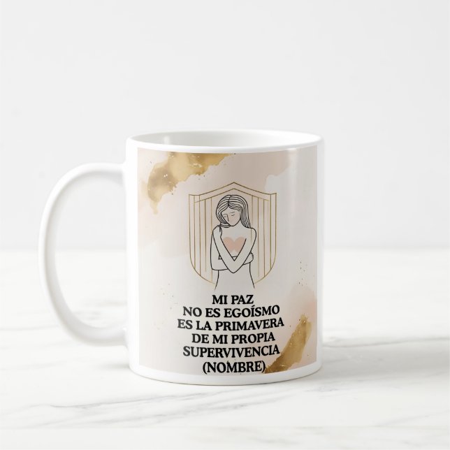 Mug Regalo Personalizado(Nombre)Autodefensa Emocional  (Gauche)