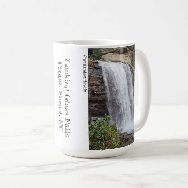 Mug Regard sur les chutes de verre, Pisgah Forest Coff (Devant droit)