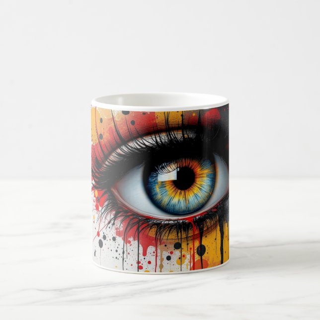 Mug Regard surréaliste éclaboussé (Centre)