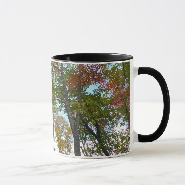 Mug Regardant vers le haut les feuilles d'automne I Fe (Droite)