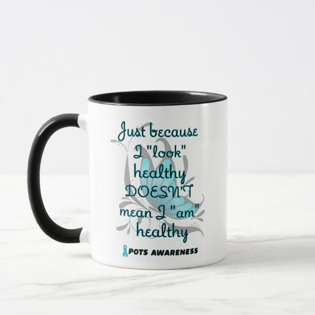 Mug "Regarde" Santé/Papillon...POTS (Gauche)