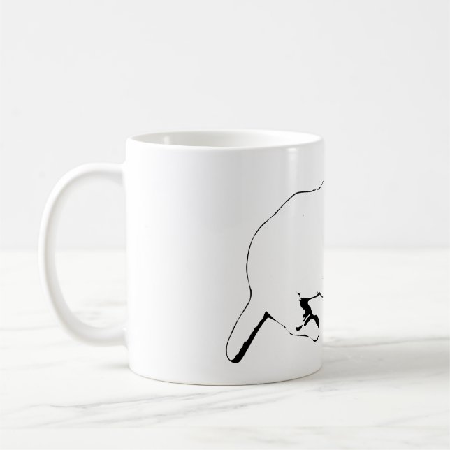 Mug Regarder le câblage - Quiet encré (Gauche)
