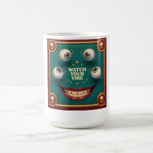 Mug Regardez Votre Vibration Yeux Flottants Surréalist