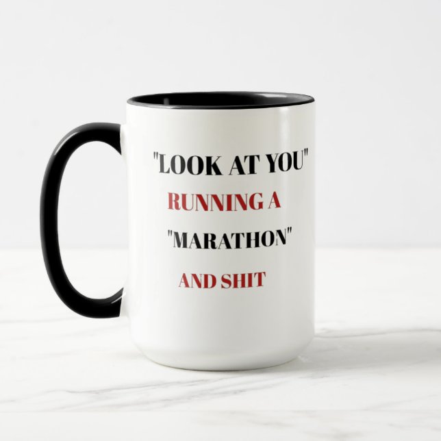 Mug Regardez-vous courir un marathon (Gauche)
