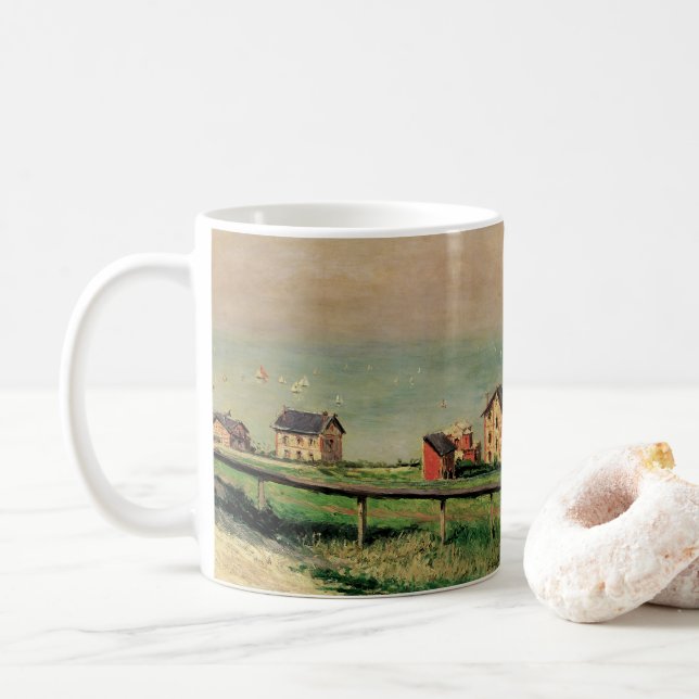 Mug Régate à Villerville par Gustave Caillebotte (Avec donut)