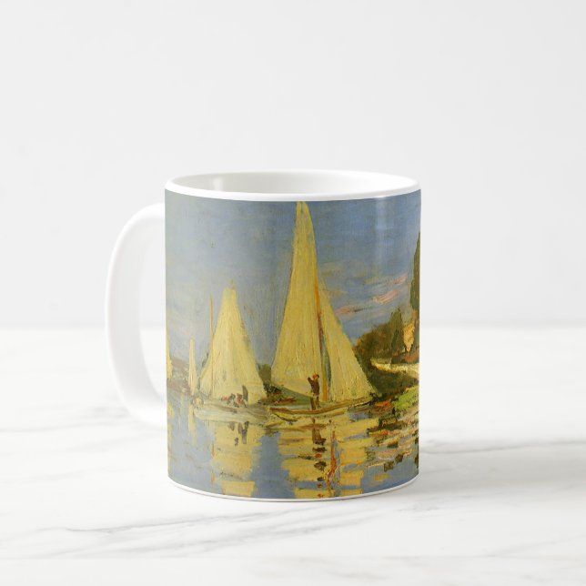 Mug Regatta à Argenteuil par Claude Monet (Devant gauche)