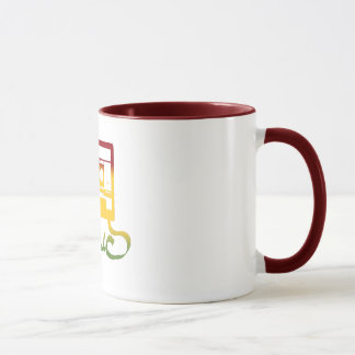 Mug reggae de bande de rasta