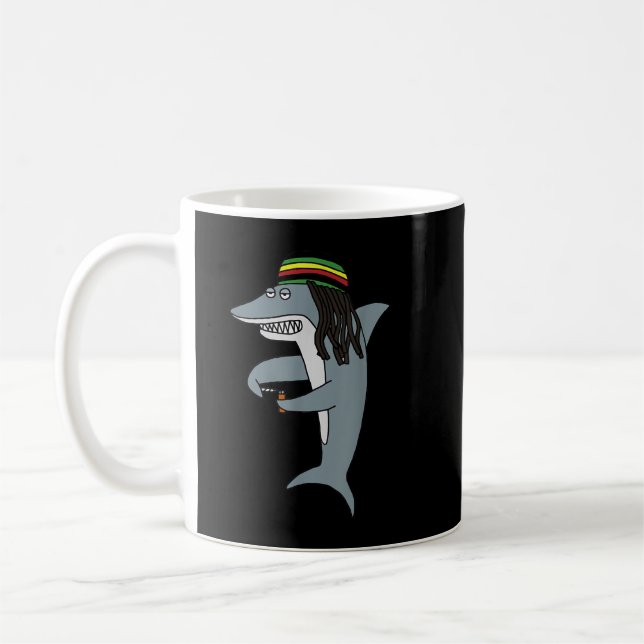 Mug Reggae Shark Dreadlock Rasta (Gauche)
