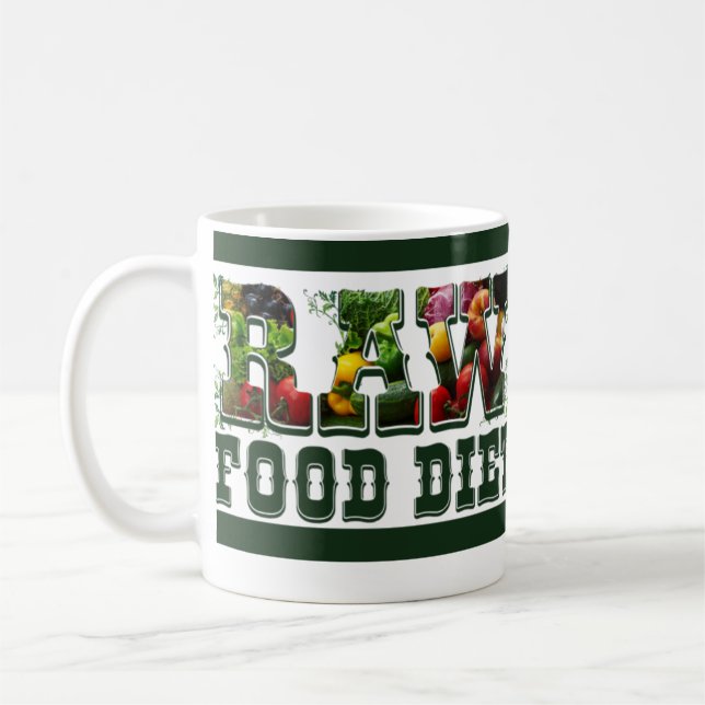 Mug Régime alimentaire cru, désintoxication tandis que (Gauche)