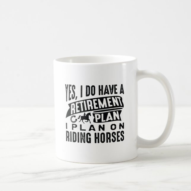 Mug Régime de retraite Chevaux (Droite)