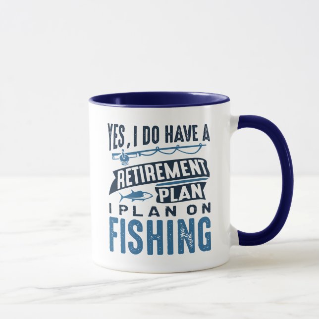 Mug Régime de retraite Pêche (Droite)