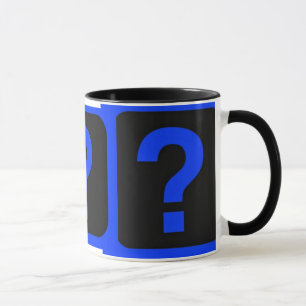 Mug Région bleue de l'information de point