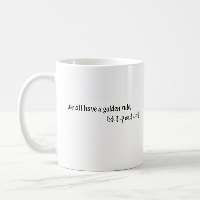 Mug règle d'or (Gauche)