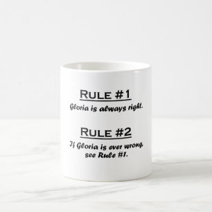 Mug Règle Gloria
