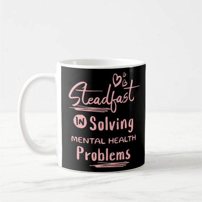 Mug Régler Les Problèmes De Santé Mentale Psycher (Gauche)