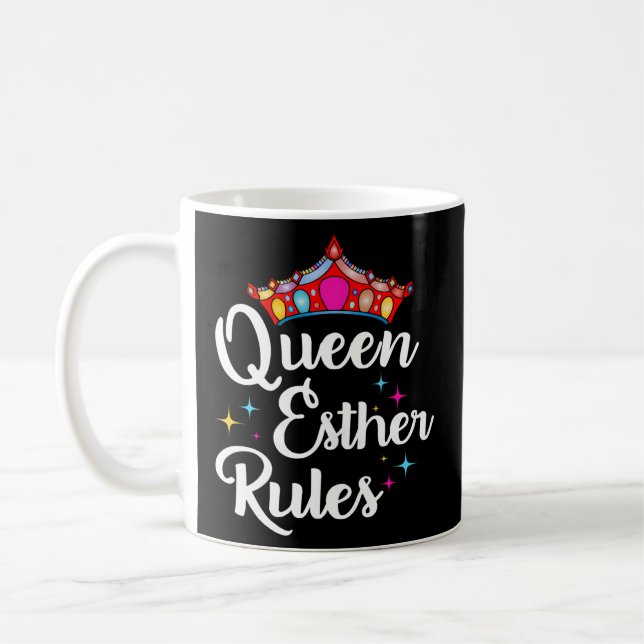 Mug Règles de la reine Esther du Purim Party (Gauche)