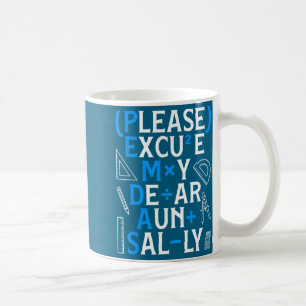 Mug Règles de maths drôles Pemdas Pun enseignants jour