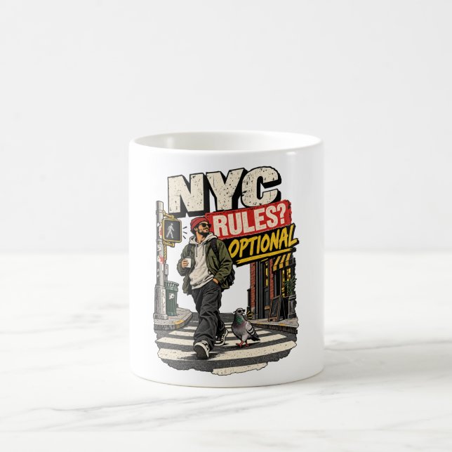 Mug Règles de NYC facultatives (Centre)