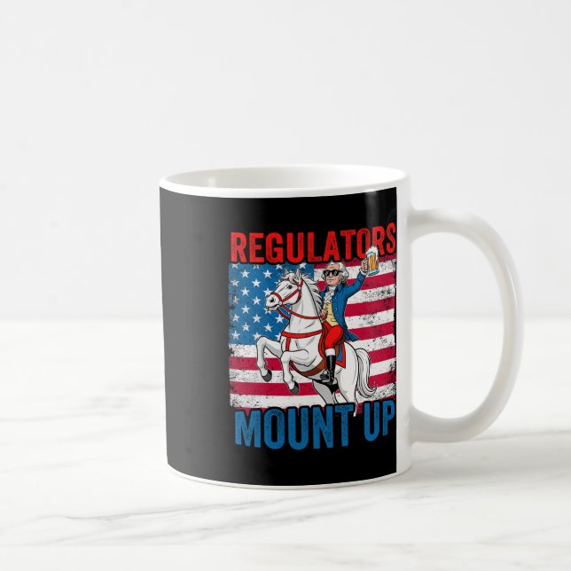Mug Régulateurs Mount Up 4 Juillet Jour Indépendant Ét (Droite)