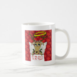 Mug Reindeer Angel C'est la saison d'être Vegan